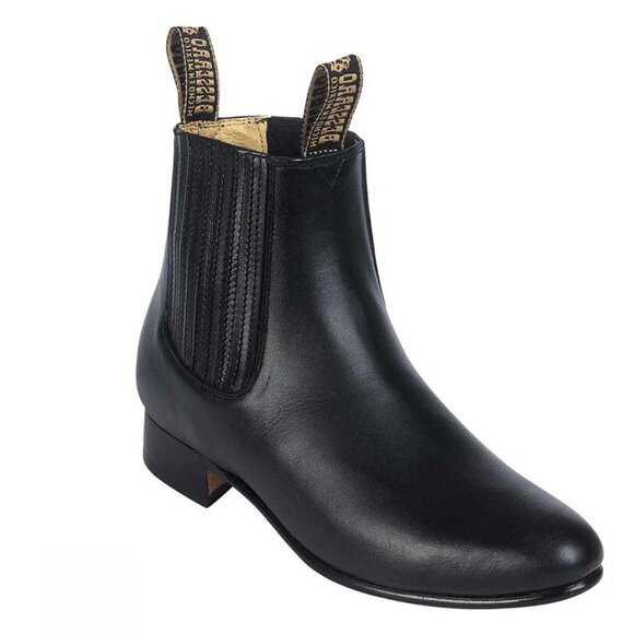 El Besserro Men's Botin Charro Short Ankle Boots Genuine Leather - Picture 15 of 15